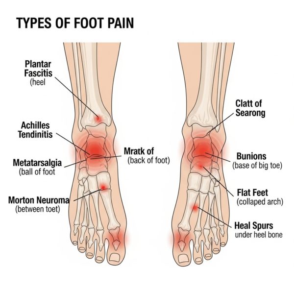 Types of Feet Pain in Morning