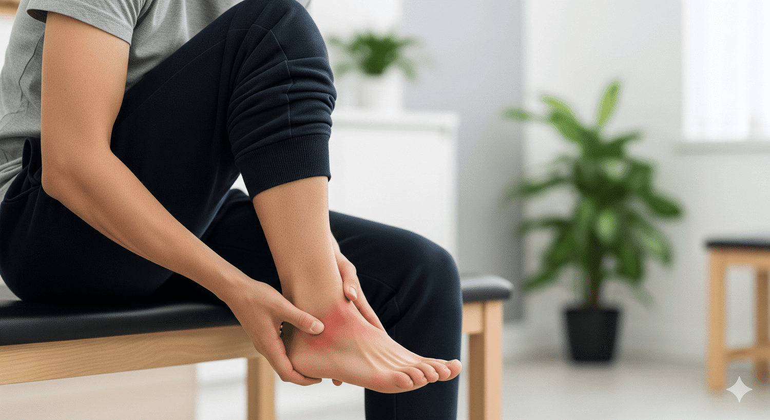 person with a foot and ankle injury