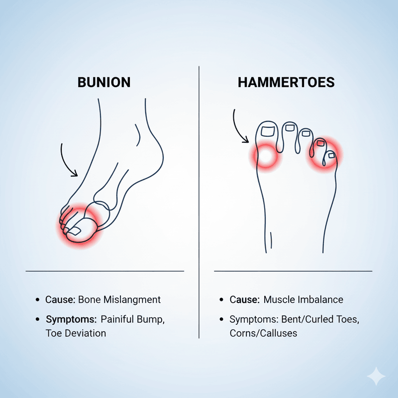 What Exactly Are Bunions and Hammertoes