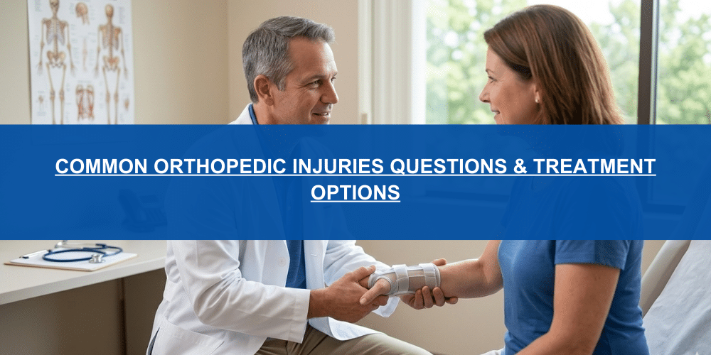 Common Orthopedic Injuries questions & Treatment Options